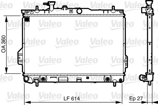 Radiator, engine cooling (735606)