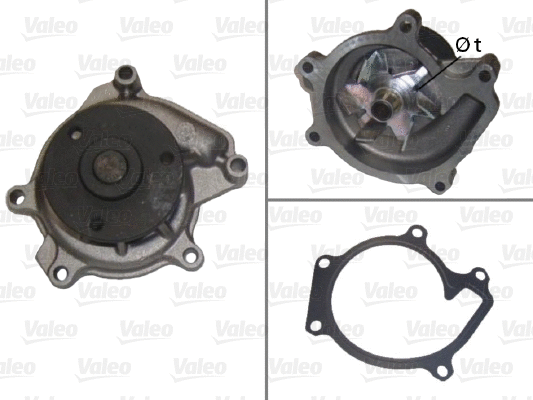 Water Pump, engine cooling (506707)