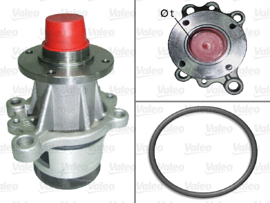 Water Pump, engine cooling (506109)