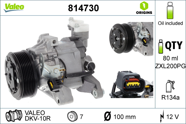 Compressor, air conditioning (814730)