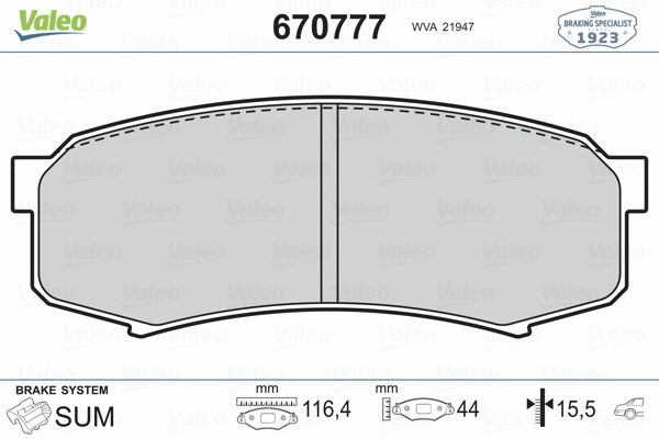 Brake Pad Set, disc brake