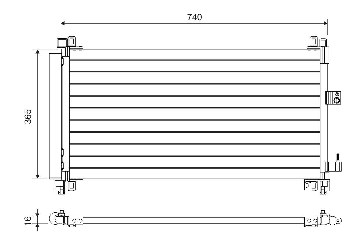 Condenser, air conditioning (822703)