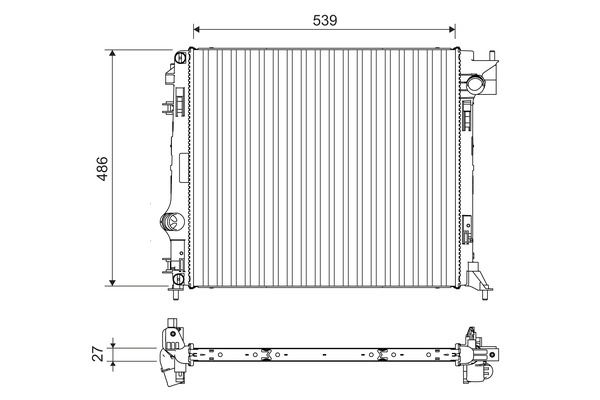 Radiator, engine cooling (701108)