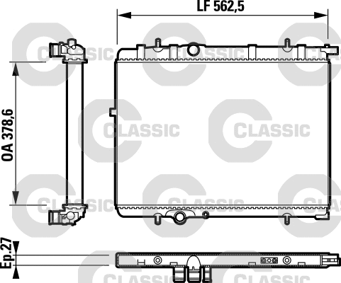 Radiator, engine cooling (232893)