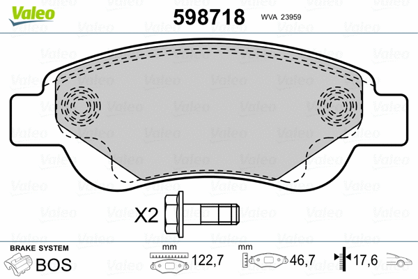 Brake Pad Set, disc brake