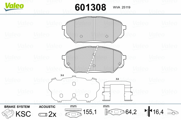 Brake Pad Set, disc brake