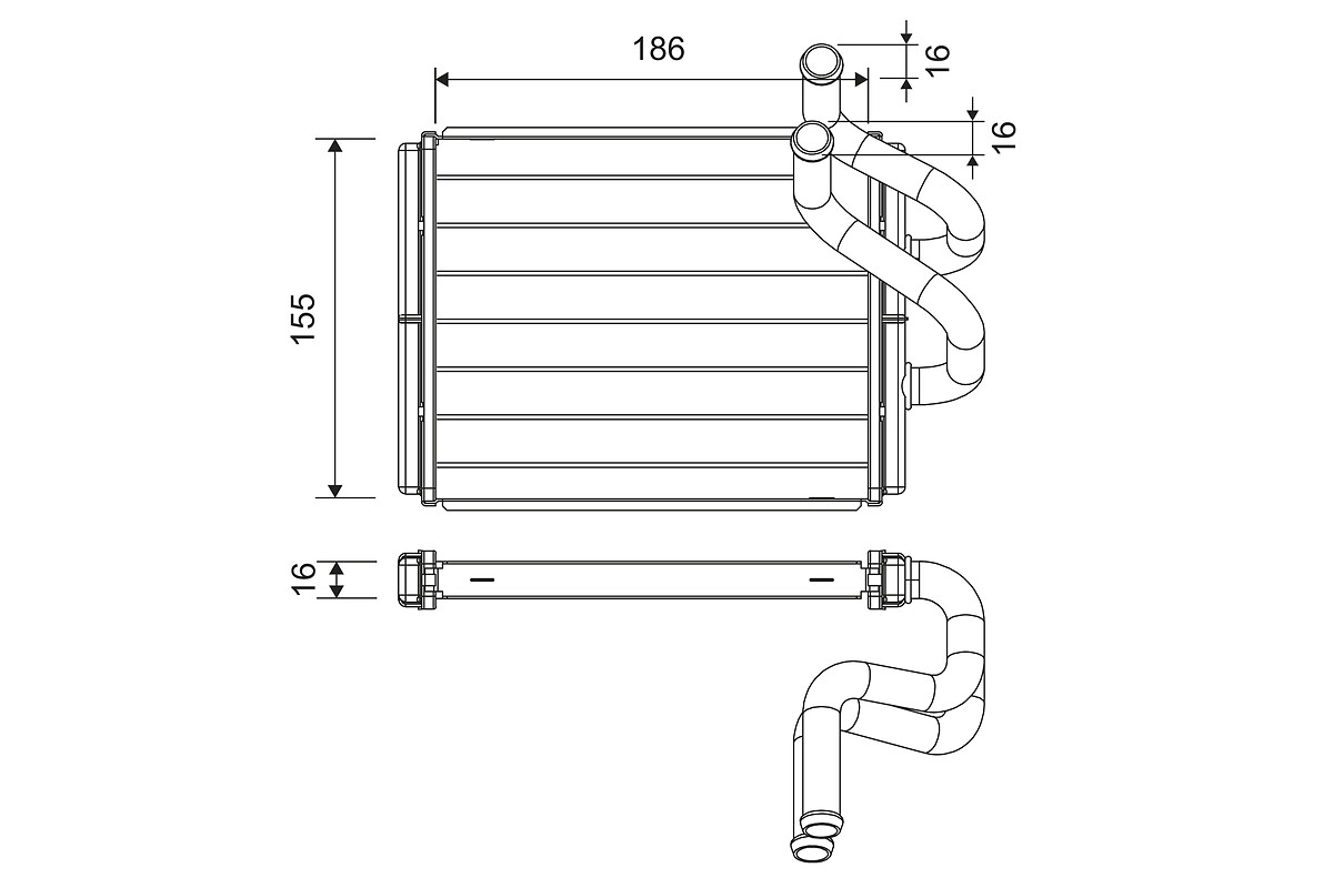 Heat Exchanger, interior heating (811555)