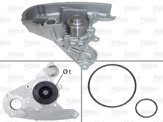 Water Pump, engine cooling (506864)