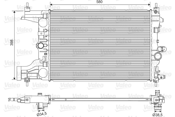 Radiator, engine cooling (701594)