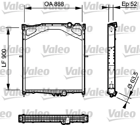 Radiator, engine cooling (734300)