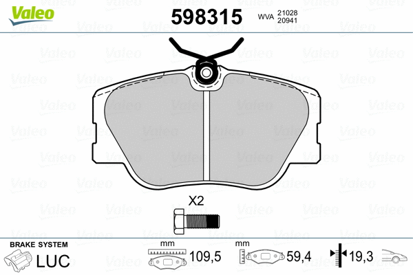 Brake Pad Set, disc brake