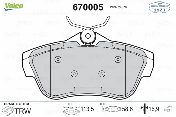 Brake Pad Set, disc brake