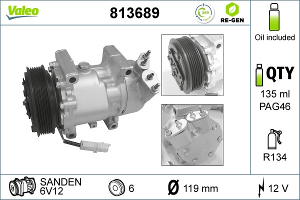Compressor, air conditioning (813689)