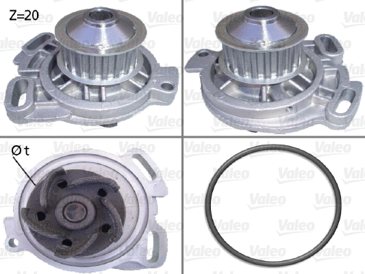 Water Pump, engine cooling (506105)