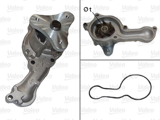 Water Pump, engine cooling (506812)