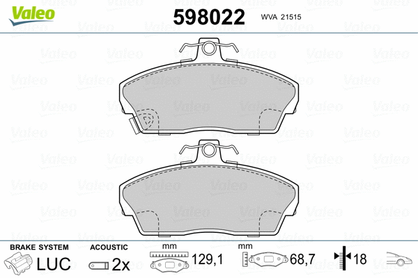 Brake Pad Set, disc brake