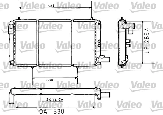 Radiator, engine cooling (730635)