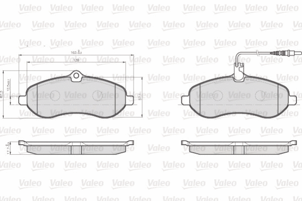 Brake Pad Set, disc brake (872595)
