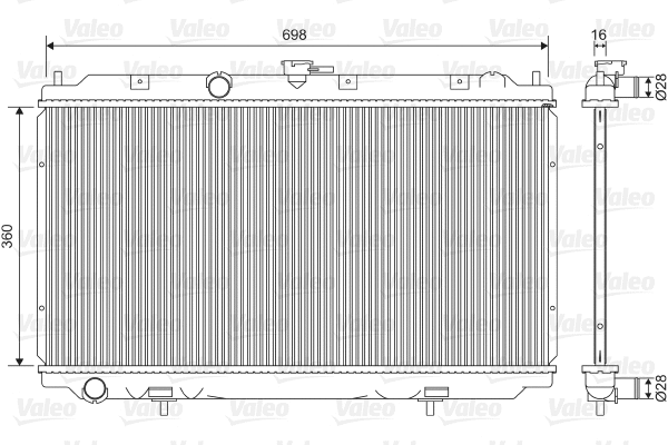 Radiator, engine cooling (701581)