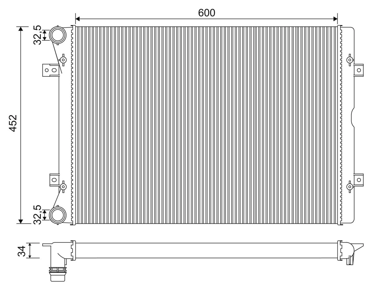 Radiator, engine cooling (701971)