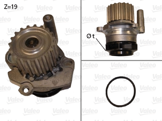 Water Pump, engine cooling (506699)