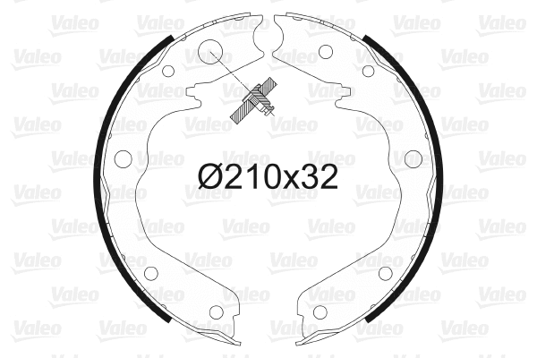 Brake Shoe Set, parking brake (564009)
