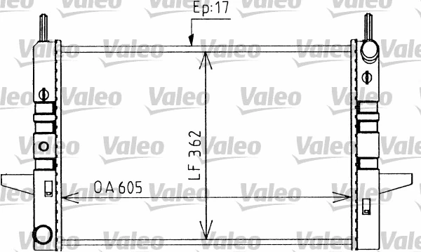 Radiator, engine cooling (730590)