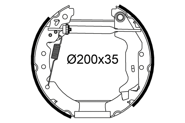 Brake Shoe Set (554985)