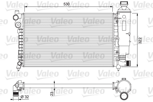 Radiator, engine cooling (231526)