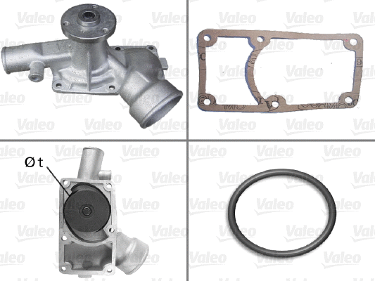 Water Pump, engine cooling (506031)