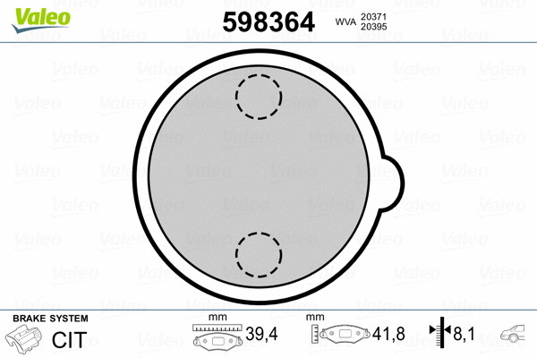 Brake Pad Set, disc parking brake
