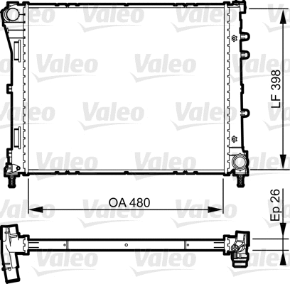 Radiator, engine cooling (735273)