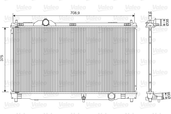 Radiator, engine cooling (701572)