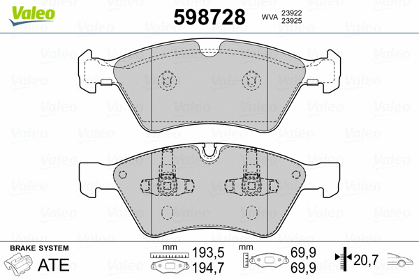 Brake Pad Set, disc brake