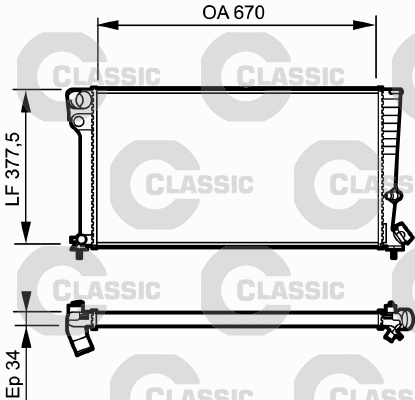 Radiator, engine cooling (231743)