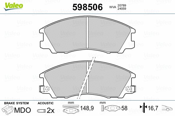 Brake Pad Set, disc brake