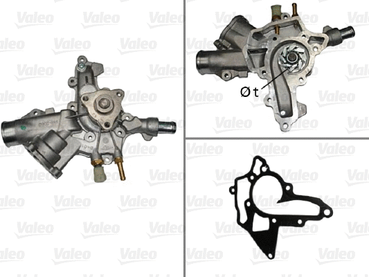 Water Pump, engine cooling (506838)