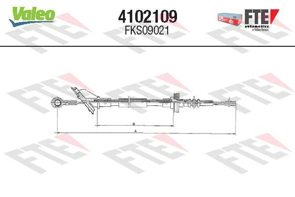 Cable Pull, clutch control (4102109)