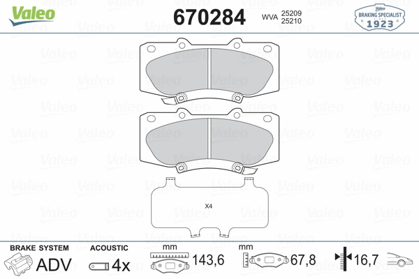 Brake Pad Set, disc brake