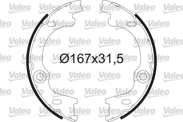 Brake Shoe Set, parking brake (564212)