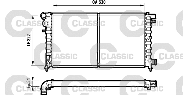 Radiator, engine cooling (231530)
