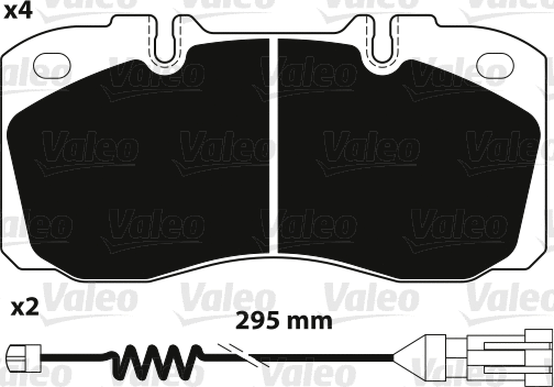 Brake Pad Set, disc brake (882234)