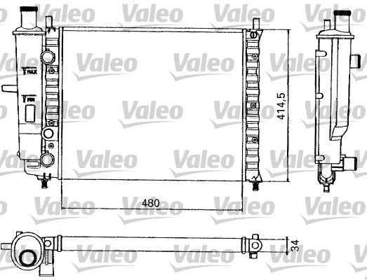 Radiator, engine cooling (731582)