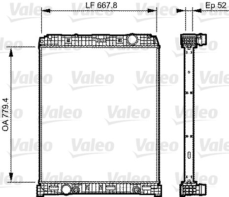 Radiator, engine cooling (735305)