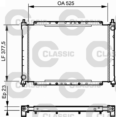 Radiator, engine cooling (230565)