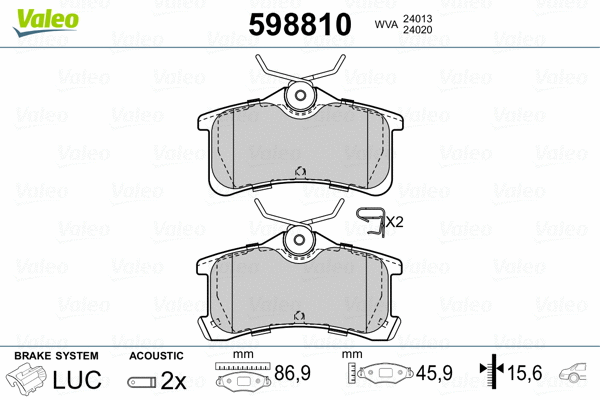 Brake Pad Set, disc brake