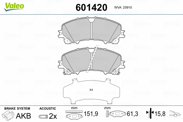 Brake Pad Set, disc brake