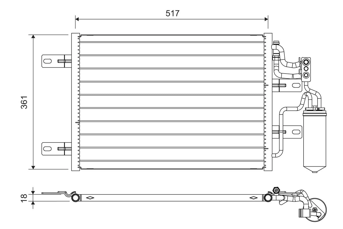 Condenser, air conditioning (814014)