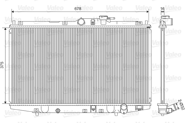 Radiator, engine cooling (734716)