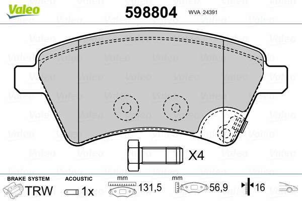 Brake Pad Set, disc brake